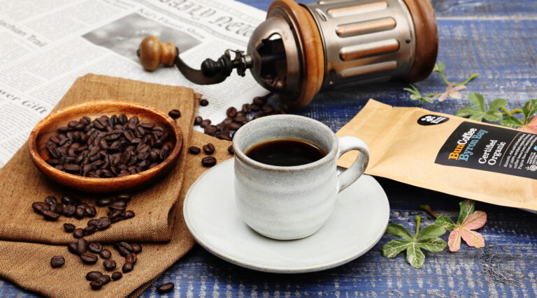 コーヒー　イメージ撮影(斜め)