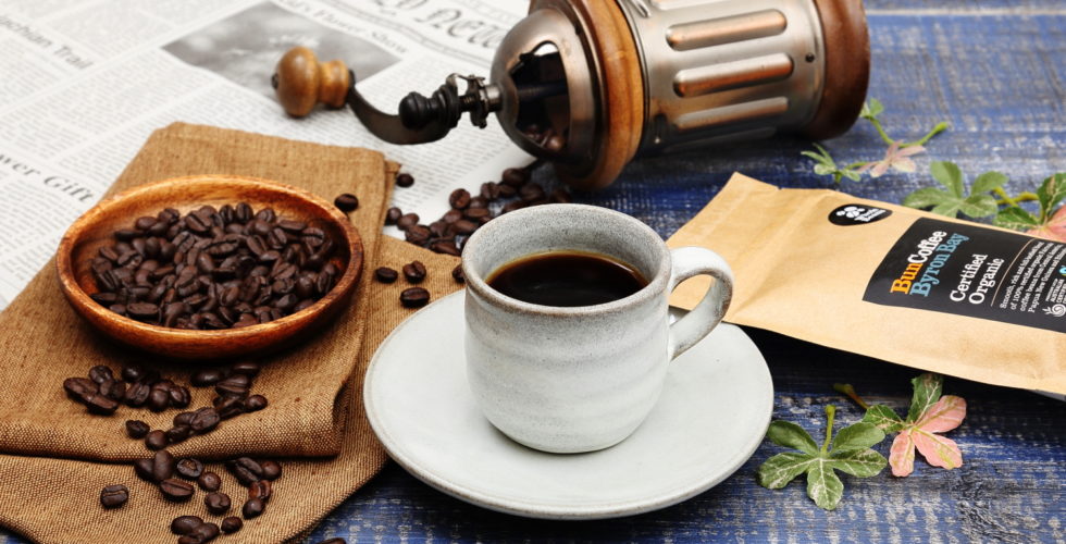コーヒー　イメージ撮影(斜め)